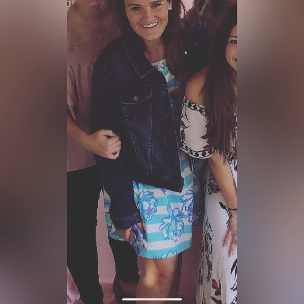 Lilly Pulitzer striped dress with pearl beading. - Picture 6 of 6